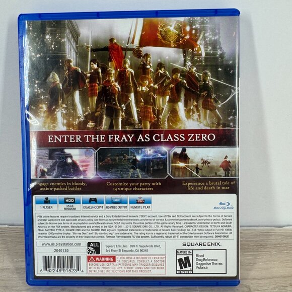 Final Fantasy Type-0 HD Day One Edition PS4 Game Square Enix Complete Tested - Picture 2 of 5